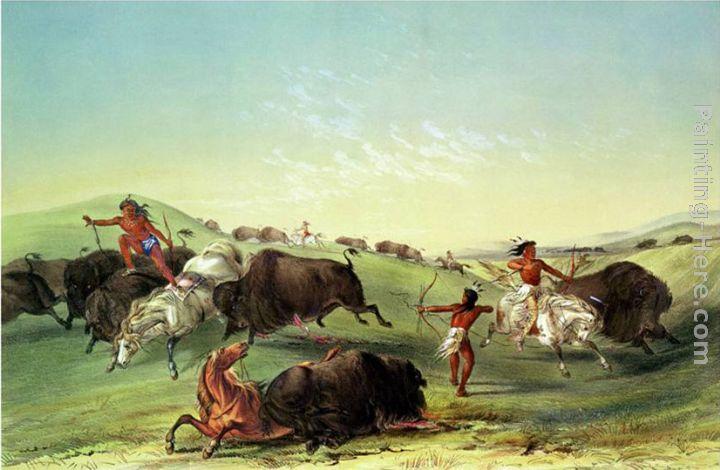 George Catlin Buffalo Hunt